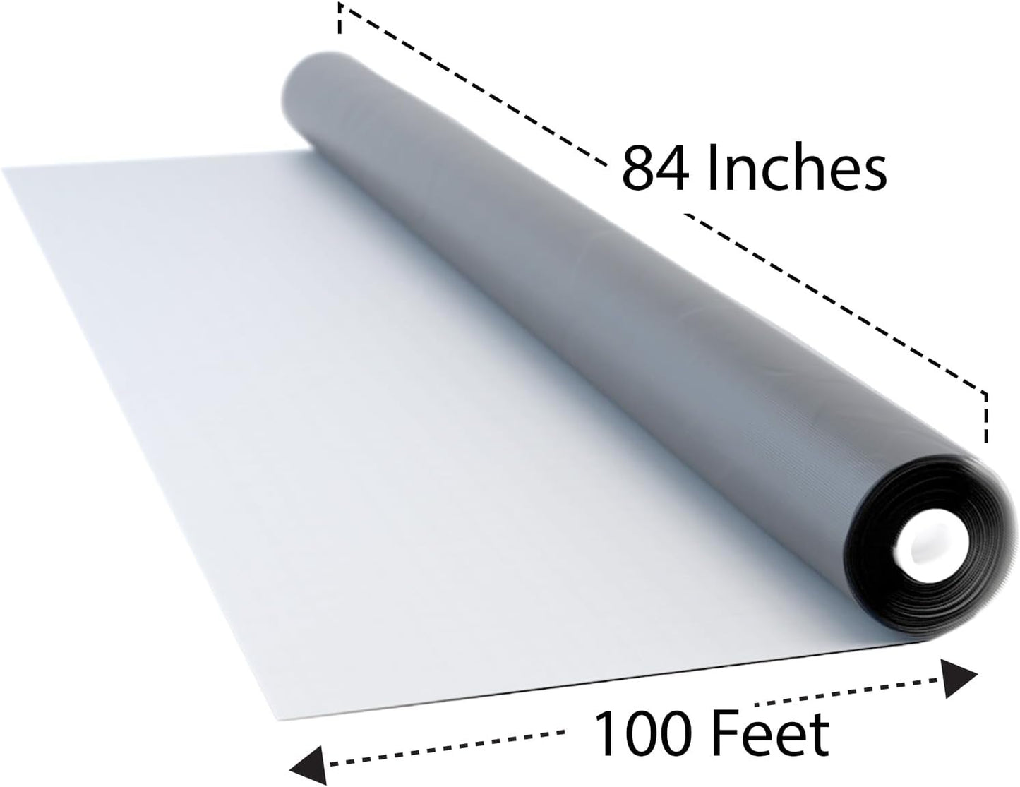 DOCA 84 in X 100 Ft Window Screen Mesh - Window Screen Replacement, Fiberglass Mesh Roll for Window, Patio Screen, Porch Screen, or Door - Charcoal